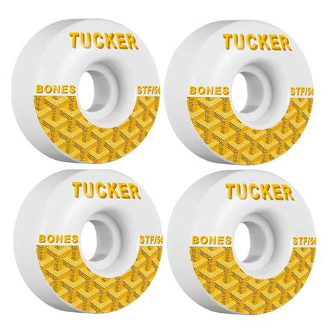 bones tucker goyard wheels 54|Bones 54mm STF Pro Tucker Goyard V1 Skateboard Wheels.